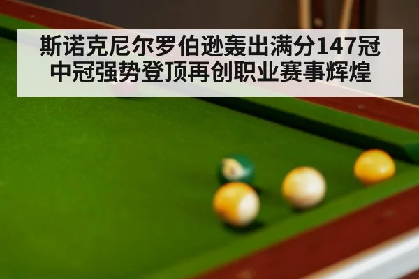 snooker final match